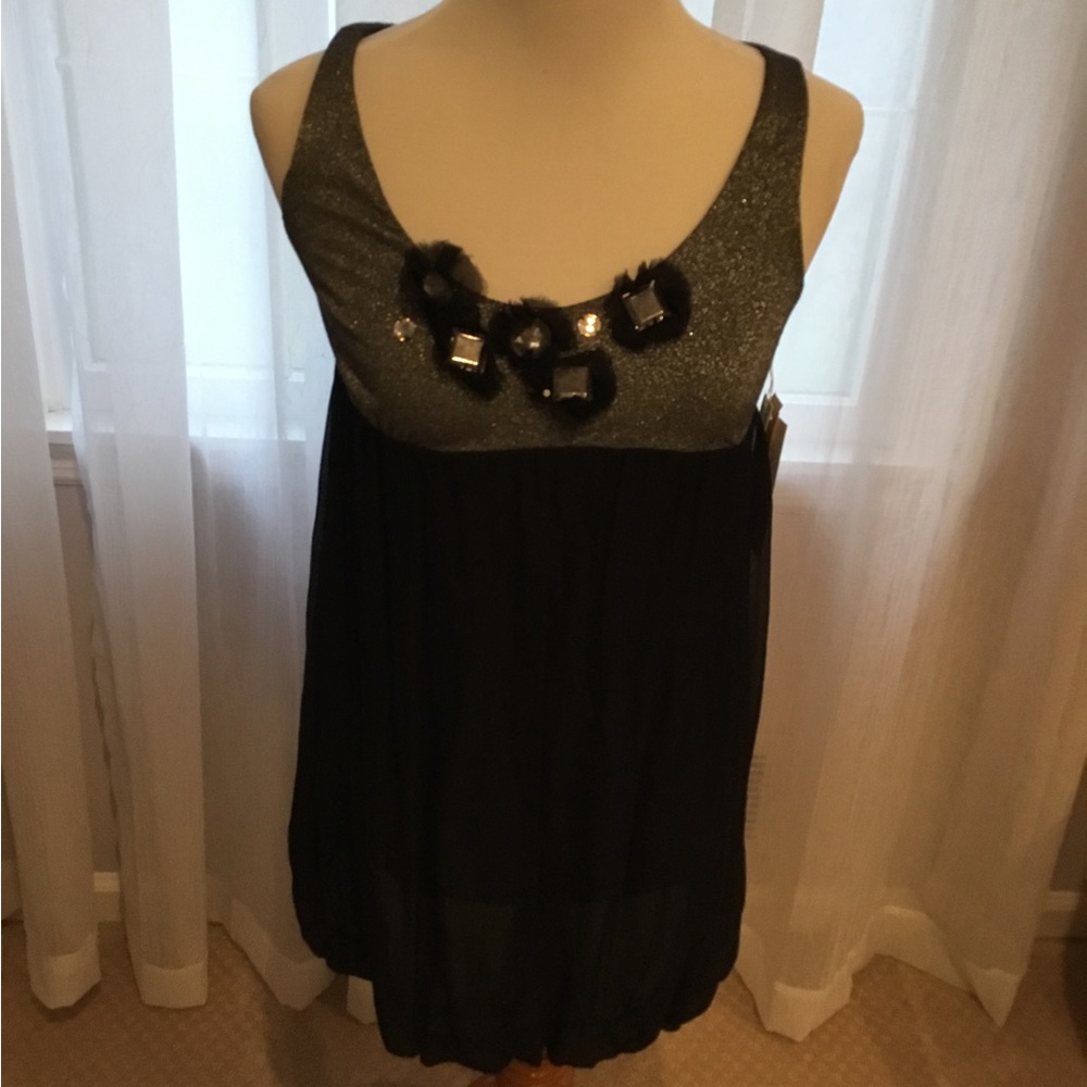 Velvet by Graham and Spencer Remly Blk sleeveless top NWT size M